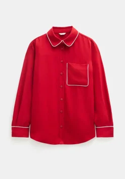 Kinsey Long Sleeve Piping Detailed Shirt