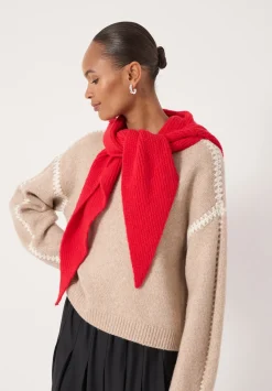 Knitted Hooded Scarf