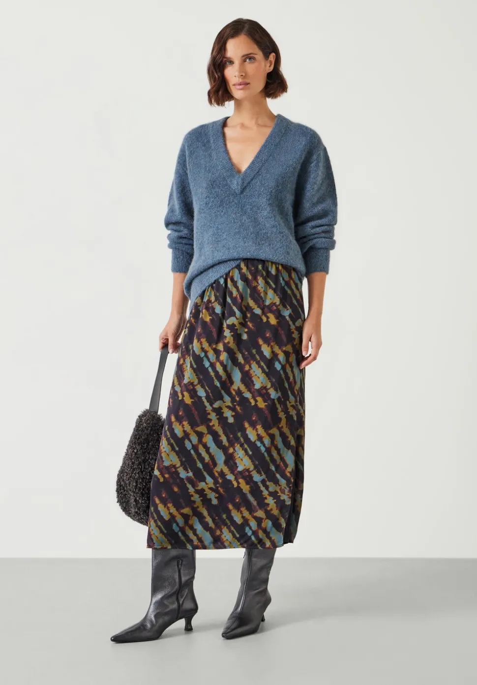 Lacey V Neck Alpaca Blend Jumper