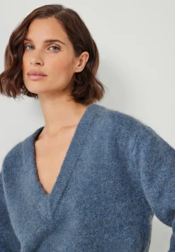Lacey V Neck Alpaca Blend Jumper