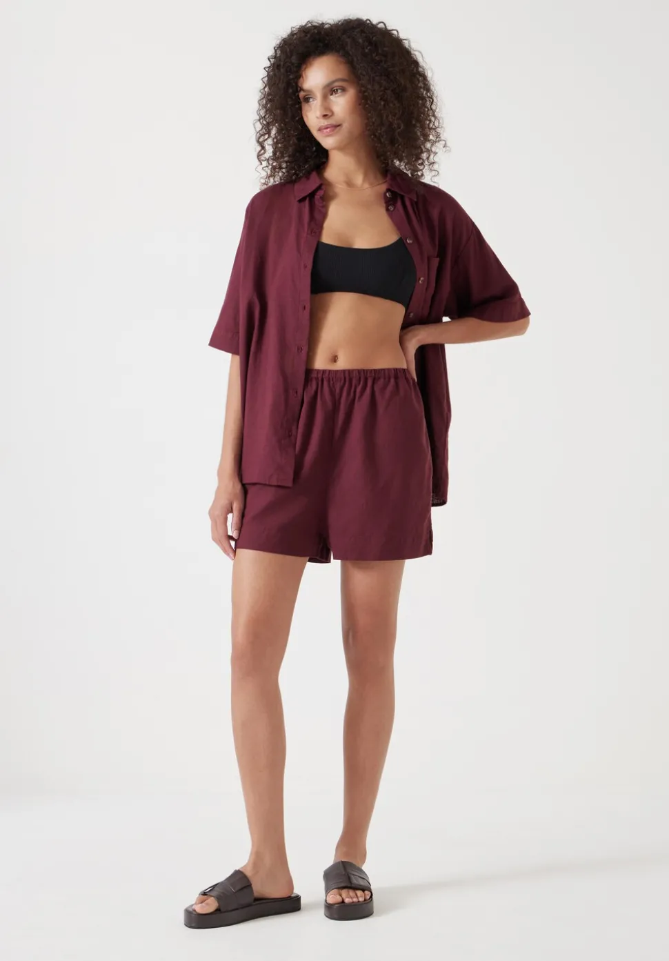 Lana Linen Blend Shorts