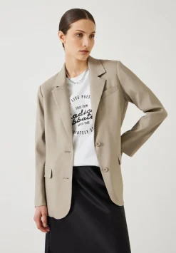 Lana Relaxed Linen Blend Blazer