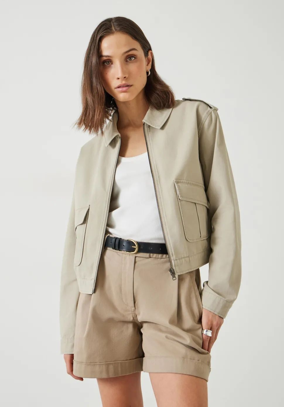 Laurie Zip Up Utility Jacket
