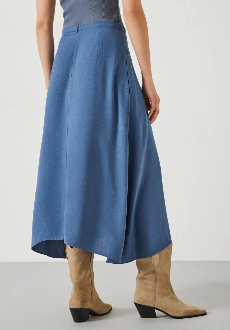 Layla Textured Midi Skirt