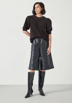 Leather Bermuda Short