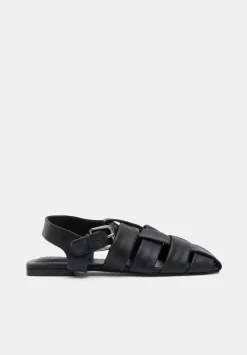 Leather Caged Fisherman Sandals