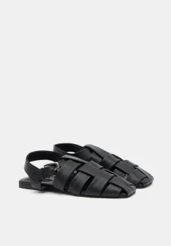 Leather Caged Fisherman Sandals