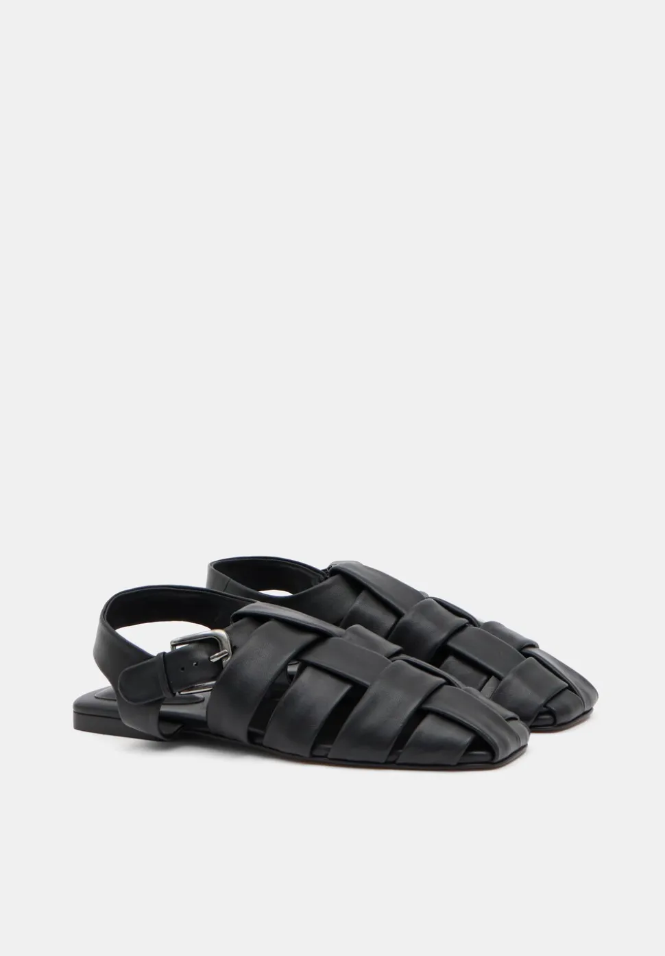 Leather Caged Fisherman Sandals