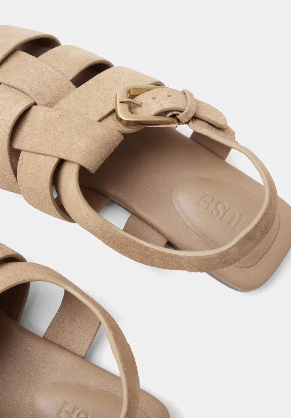 Leather Caged Fisherman Sandals