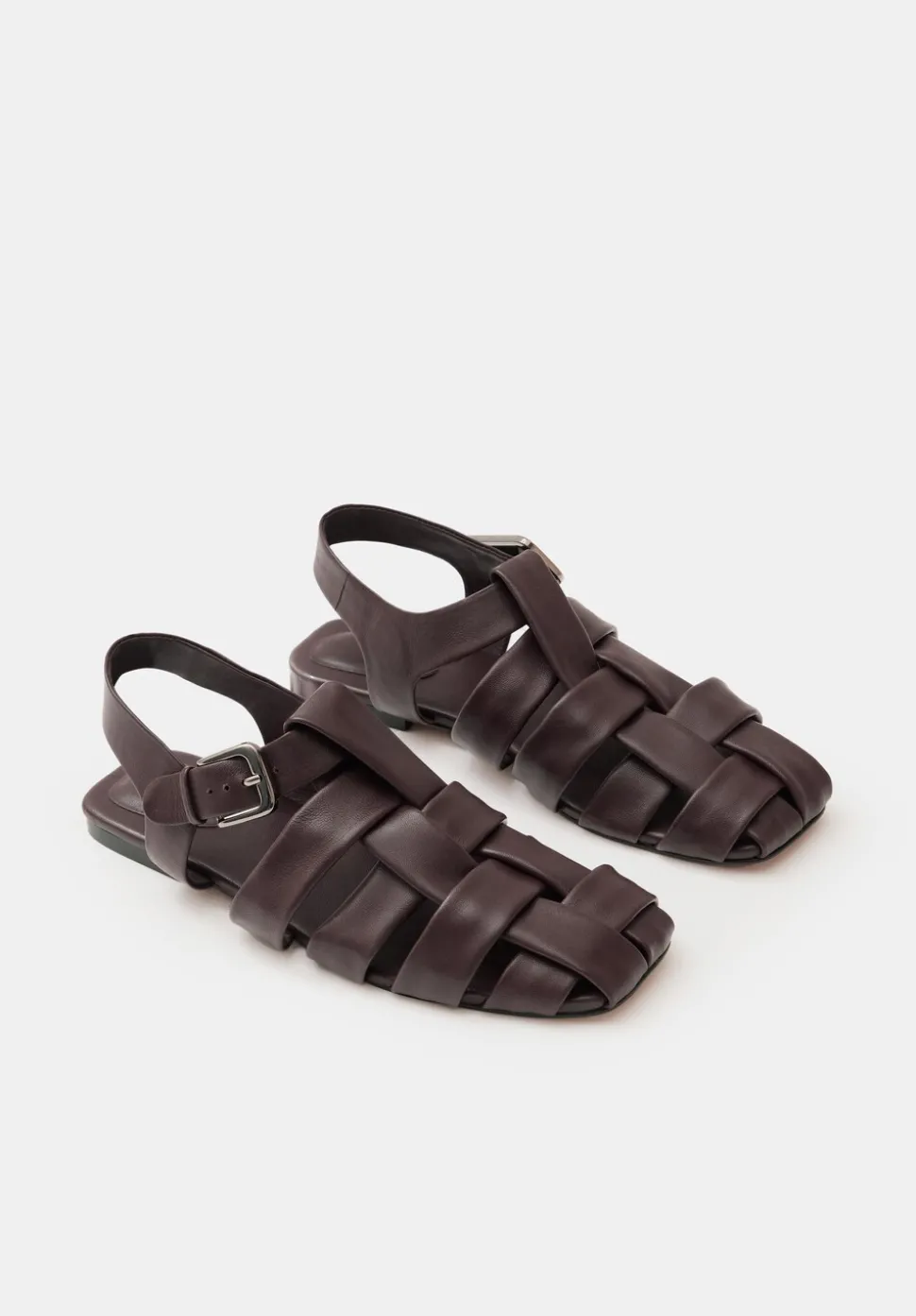 Leather Caged Fisherman Sandals