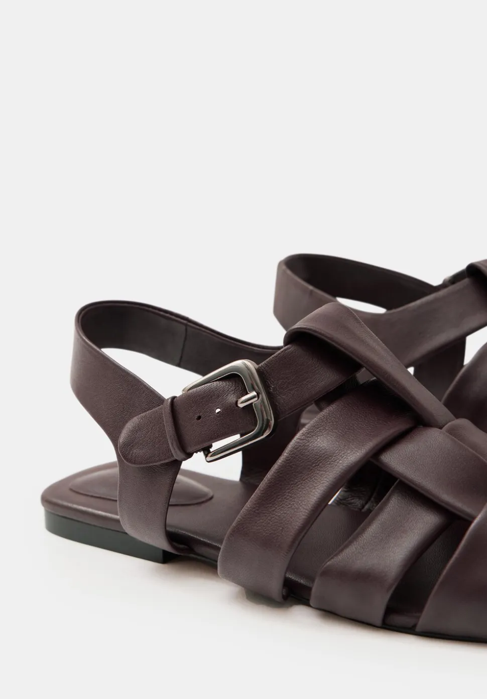 Leather Caged Fisherman Sandals