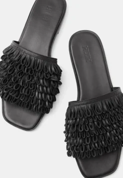 Leather Fringe Sandals