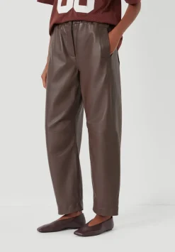 Leather Jack Barrel Trousers