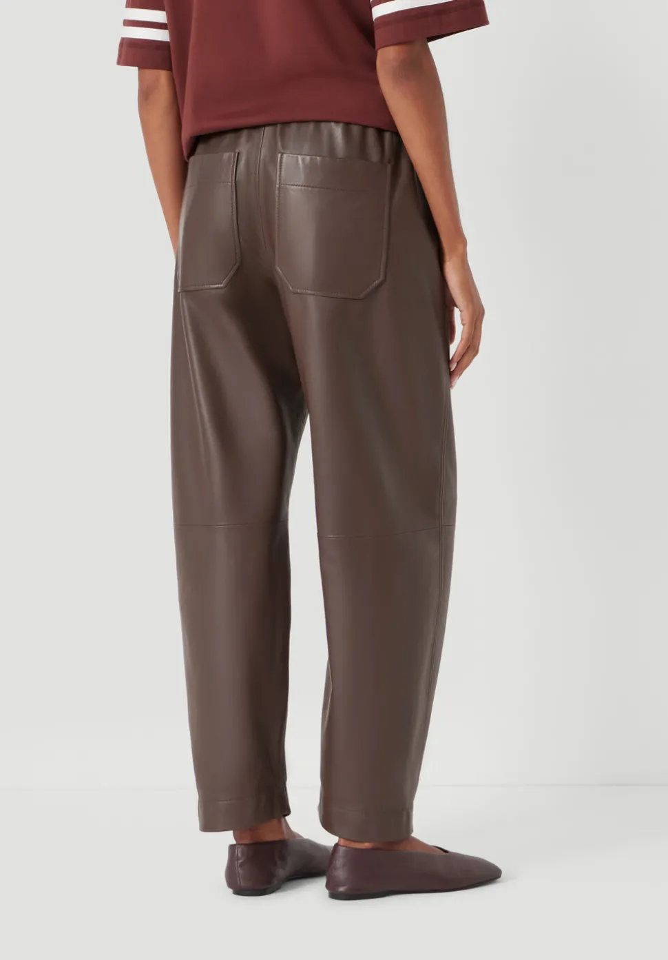 Leather Jack Barrel Trousers