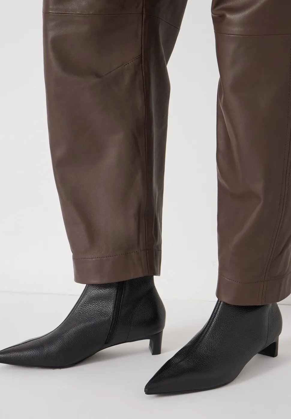 Leather Sock Fit Boots