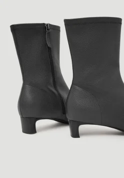 Leather Sock Fit Boots
