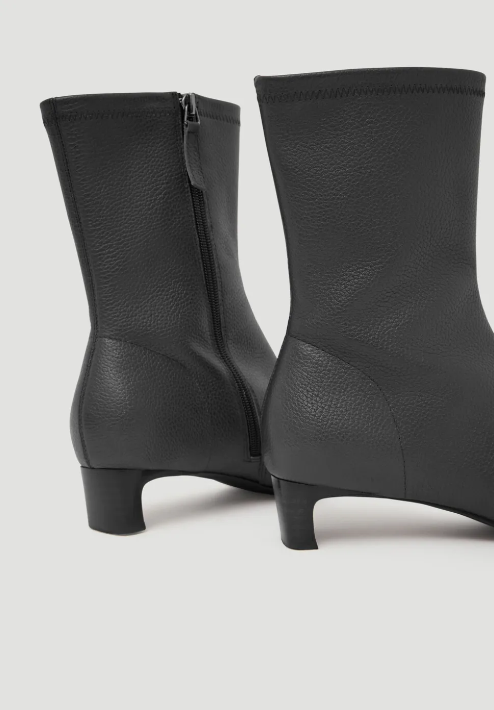 Leather Sock Fit Boots