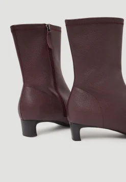 Leather Sock Fit Boots