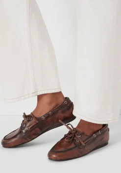 Leather Tie Loafers