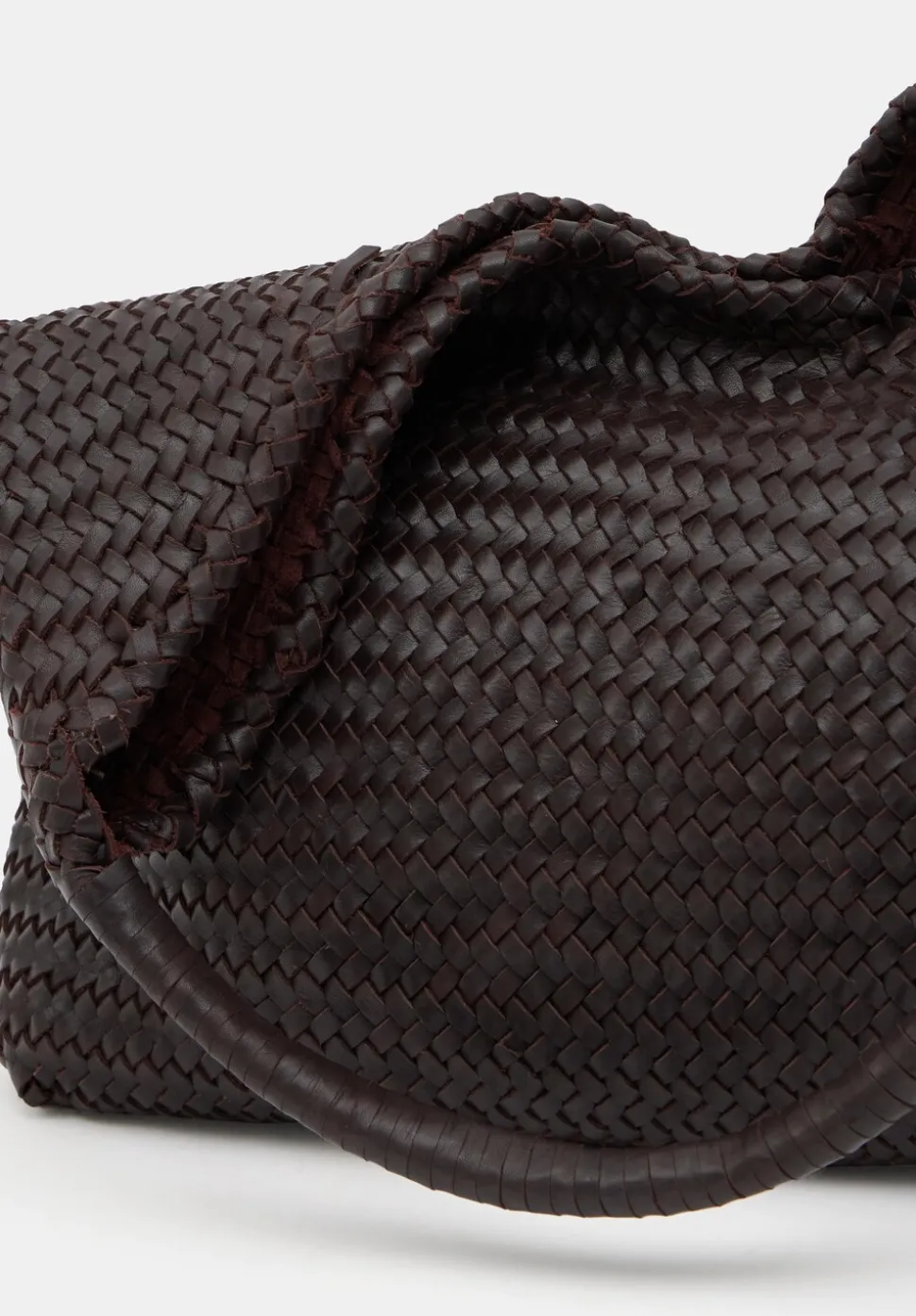 Leather Weave Tote