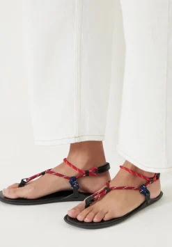 Leona Rope Detail Flat Sandals