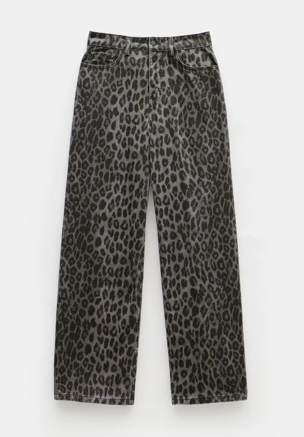 Leopard Wide Leg Jeans