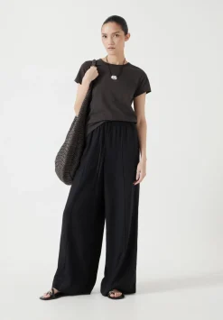 Linen Blend Petunia Wide Leg Trousers