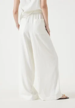 Linen Blend Petunia Wide Leg Trousers