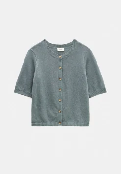 Linen Blend Short Sleeve Cardigan