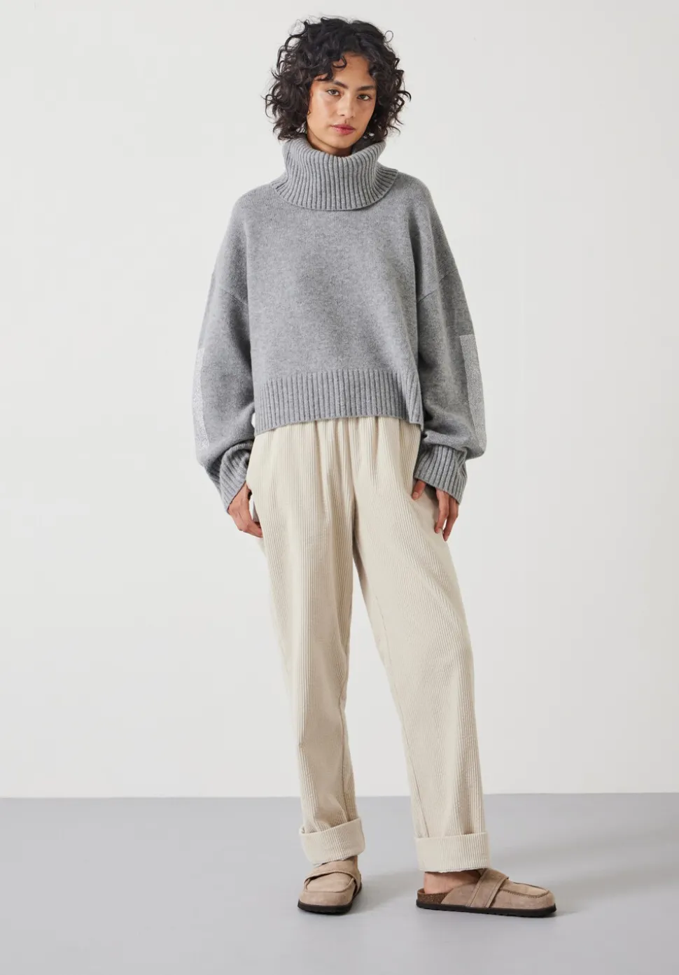 Livvy Merino Wool Detachable Roll Neck Jumper