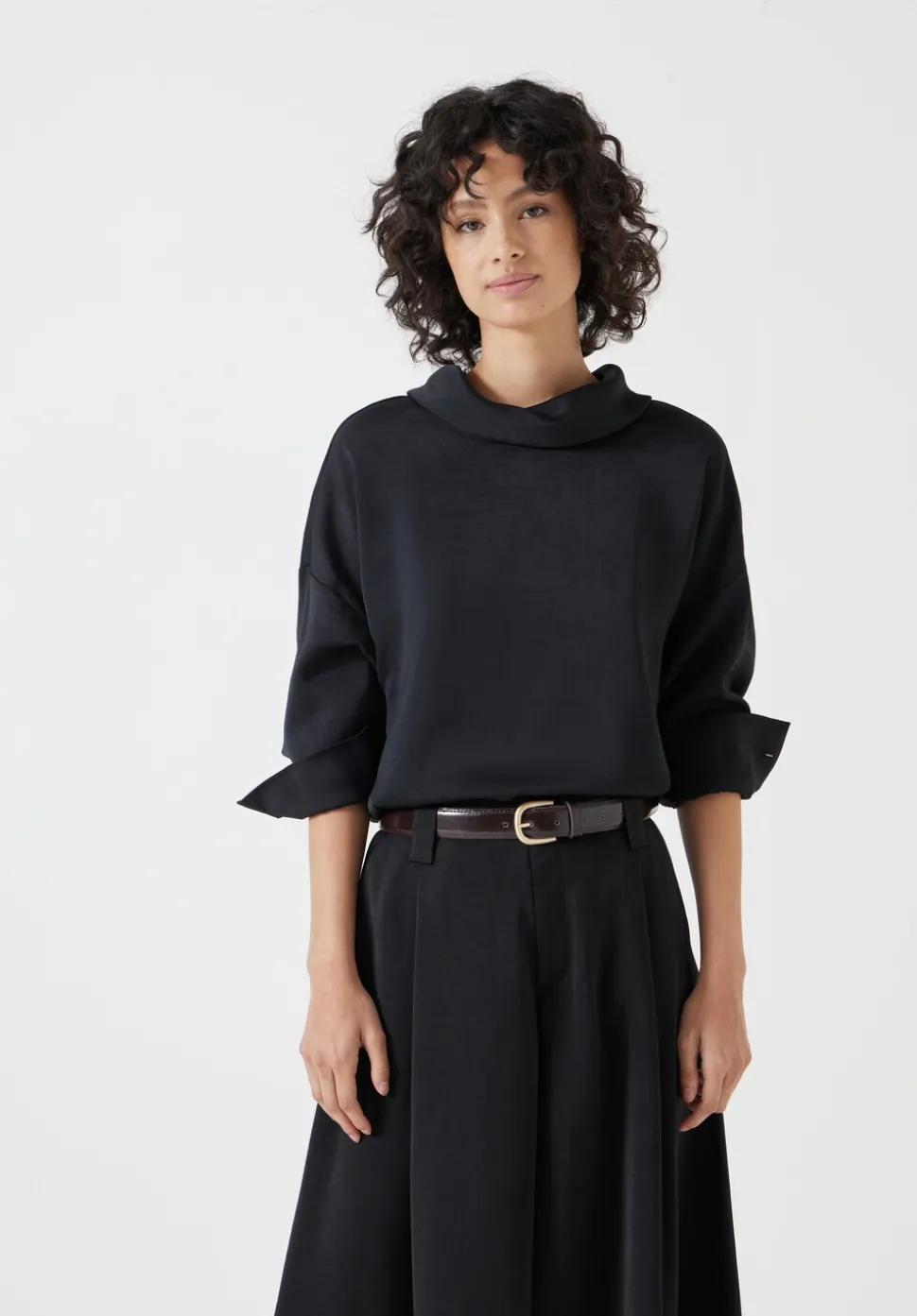 Long Sleeve Cowl Neck Top