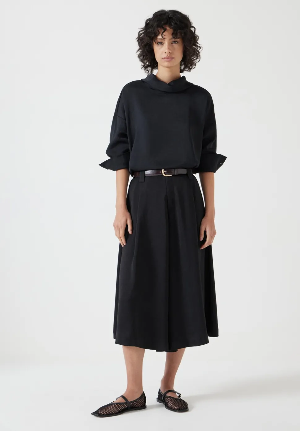 Long Sleeve Cowl Neck Top