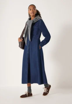 Long Sleeve Denim Shirt Dress