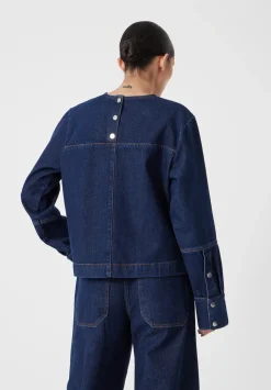 Long Sleeve Denim Top
