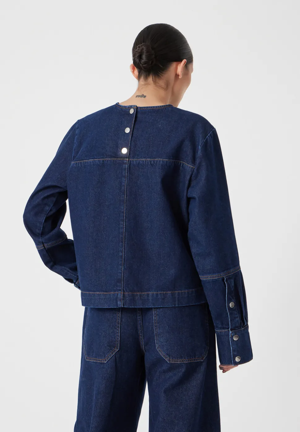 Long Sleeve Denim Top