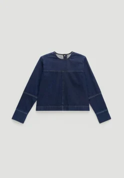 Long Sleeve Denim Top