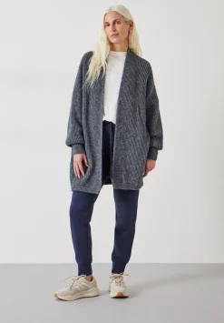 Loretta Longline Fluffy Cardigan With Alpaca