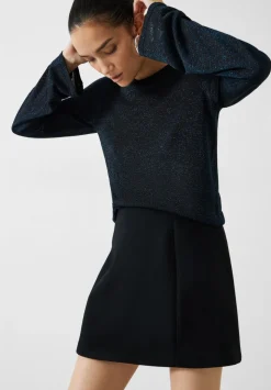 Lorine Metallic Crew Jumper