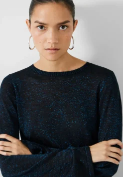 Lorine Metallic Crew Jumper