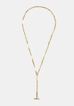 Louie Lariat Chain Necklace