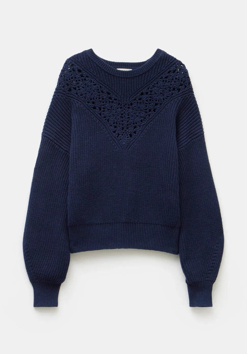 Louise Lace Insert Cotton Jumper