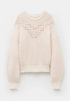 Louise Lace Insert Cotton Jumper