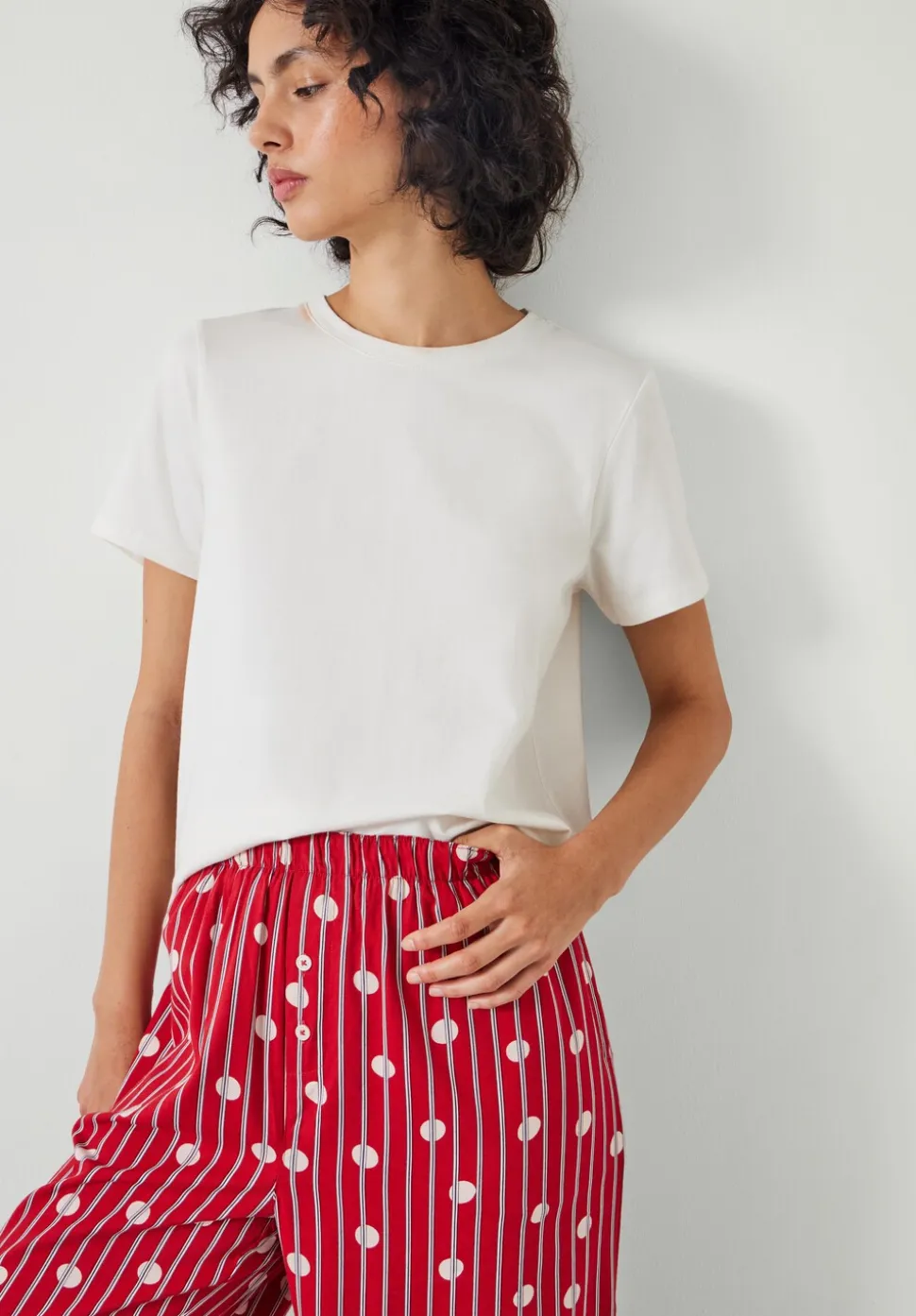 Lucy Cotton Viscose T-Shirt Pyjama Set