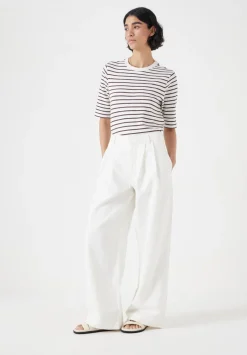 Lya Cotton Wide Leg Trousers
