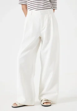 Lya Cotton Wide Leg Trousers