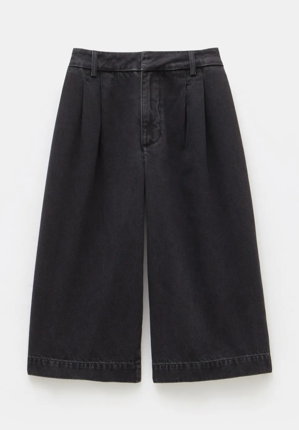 Lya Cropped Denim Bermuda Shorts
