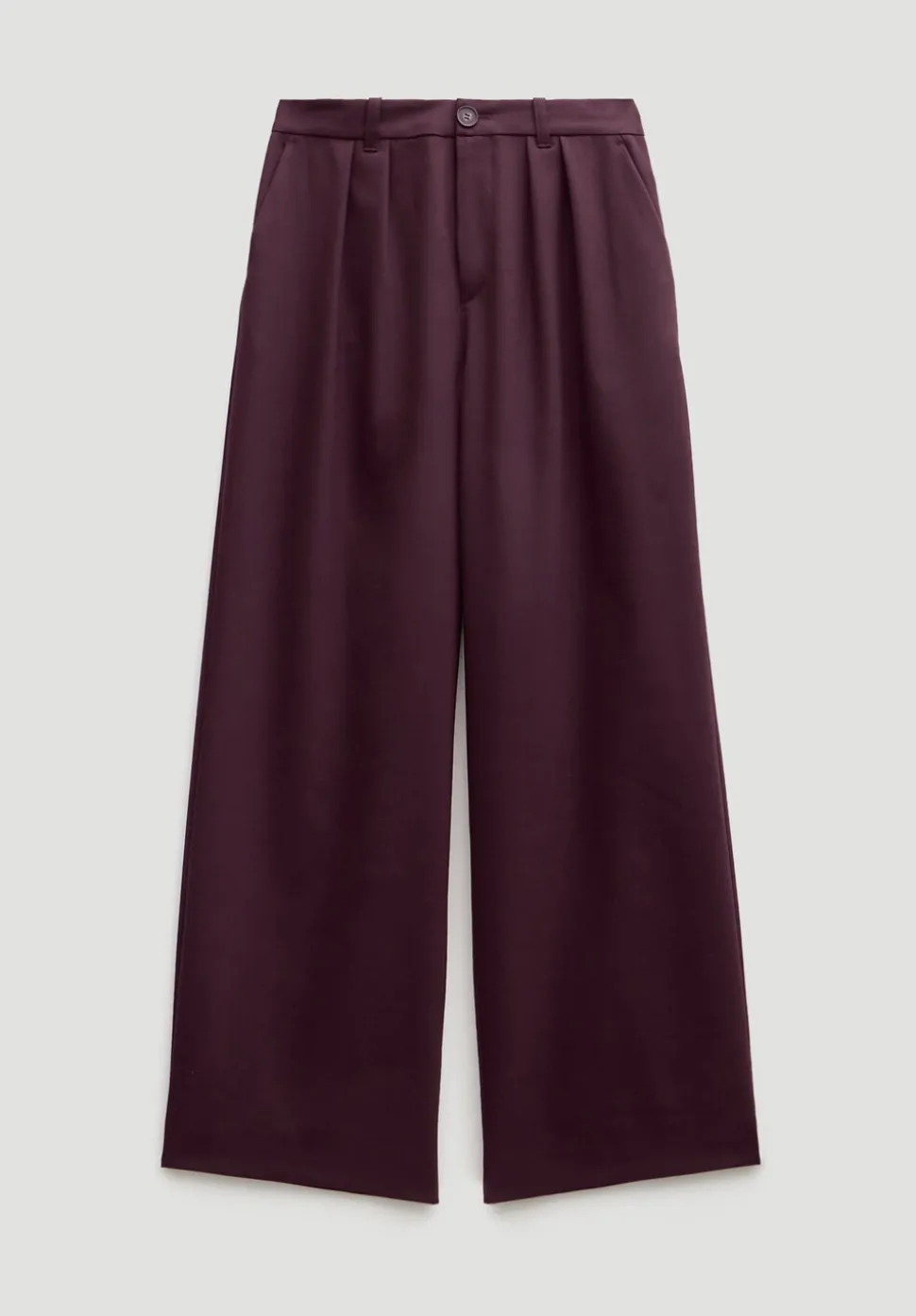 Lya Wool Blend Wide Leg Trousers