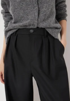 Lya Wool Blend Wide Leg Trousers