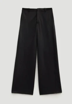 Lya Wool Blend Wide Leg Trousers