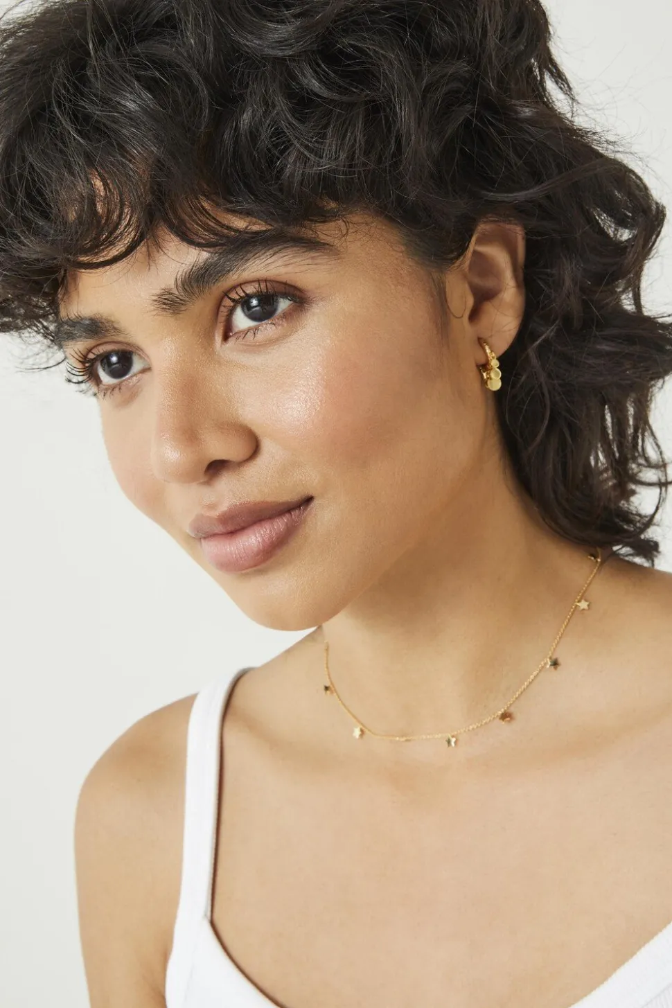Lyra Mini Disc Earrings